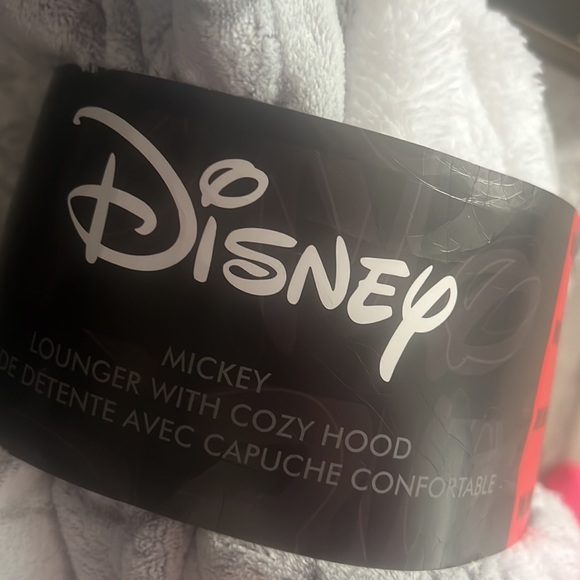 Disney robe lounger cozy hooded hoodie sweater fleece Sherpa Mickey ears cute - Picture 2 of 7